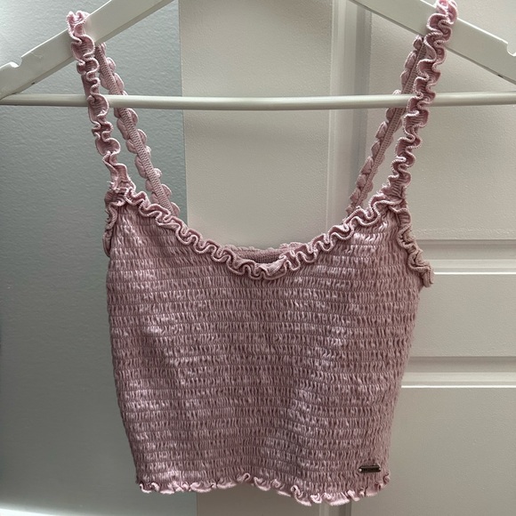 🩷3 for $20🩷Hollister Tank Top Crop Top (Size Small) In Colour Light Pink. - Picture 1 of 3